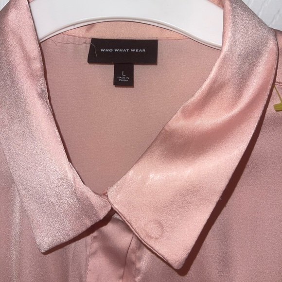 TARGET SILK BUTTON DOWN SHIRT SIZE L - Picture 3 of 5